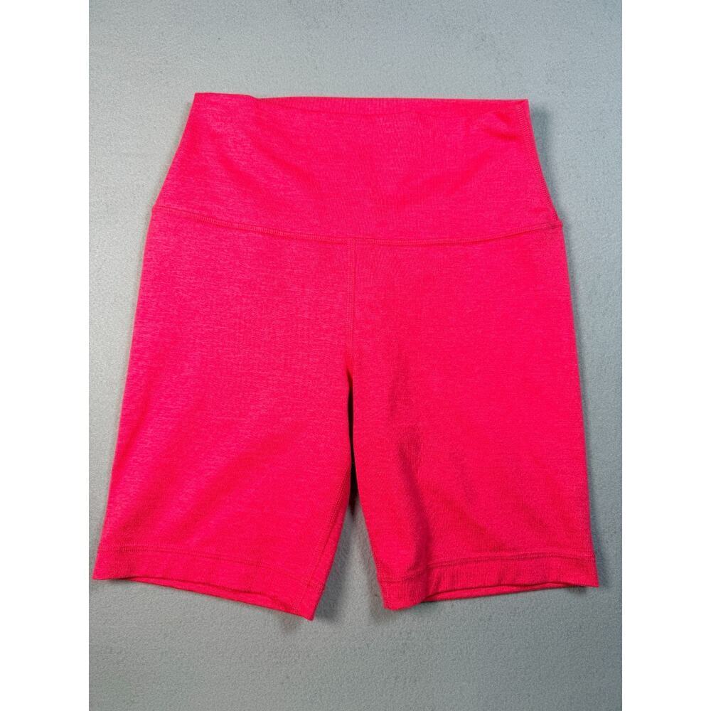 Quince Ultra-Form High Rise Bike Shorts Women's Small Pink 7" Inseam Stretch